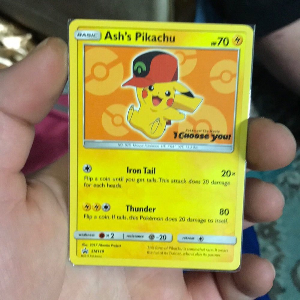 Ashes Pikachu promo Pokémon cards